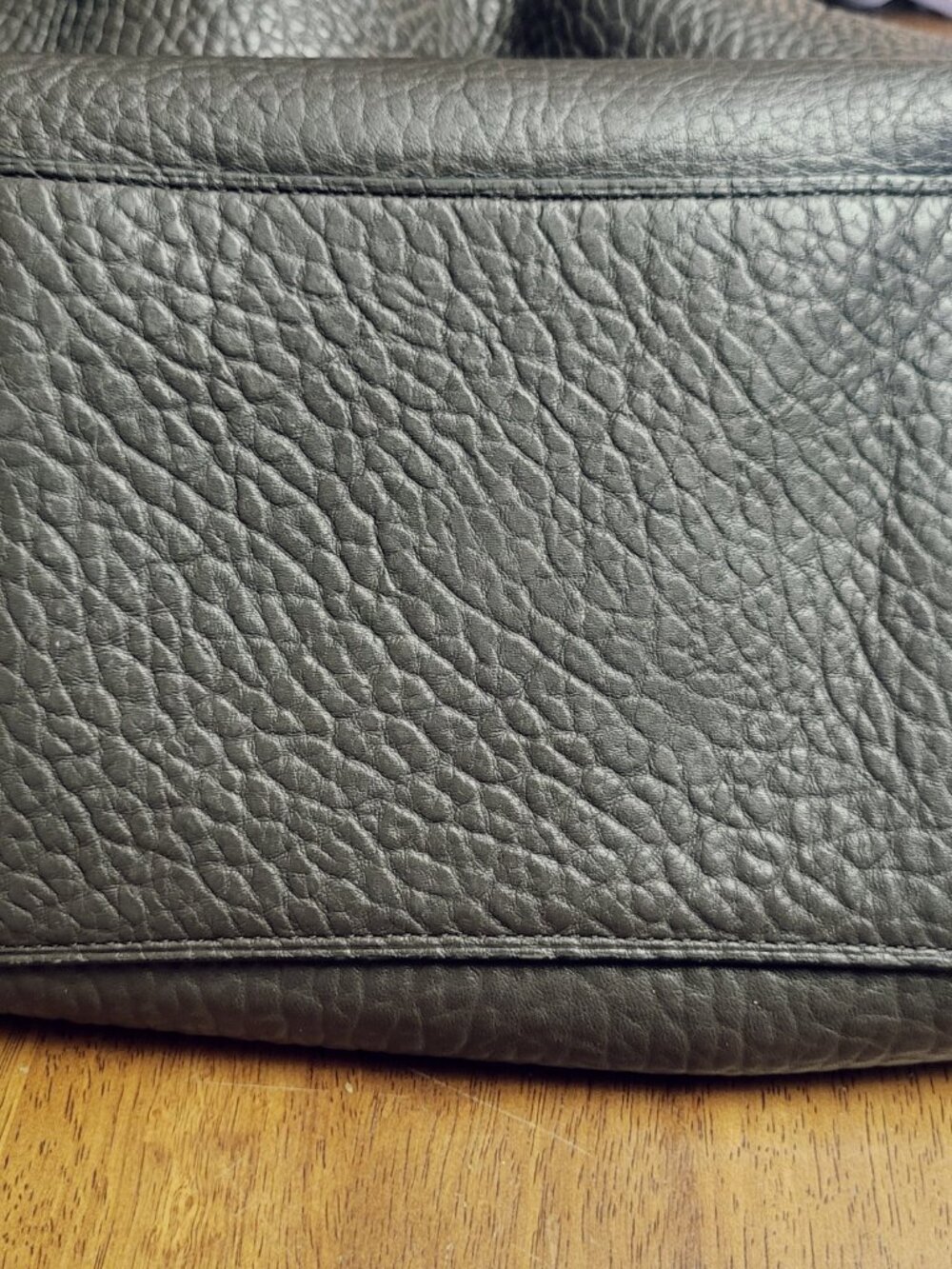 Coach ~ Edie Bag 42 ~ Mixed Leather Buffalo Embossed  Shoulder Bag / Purse - Picture 7 of 10